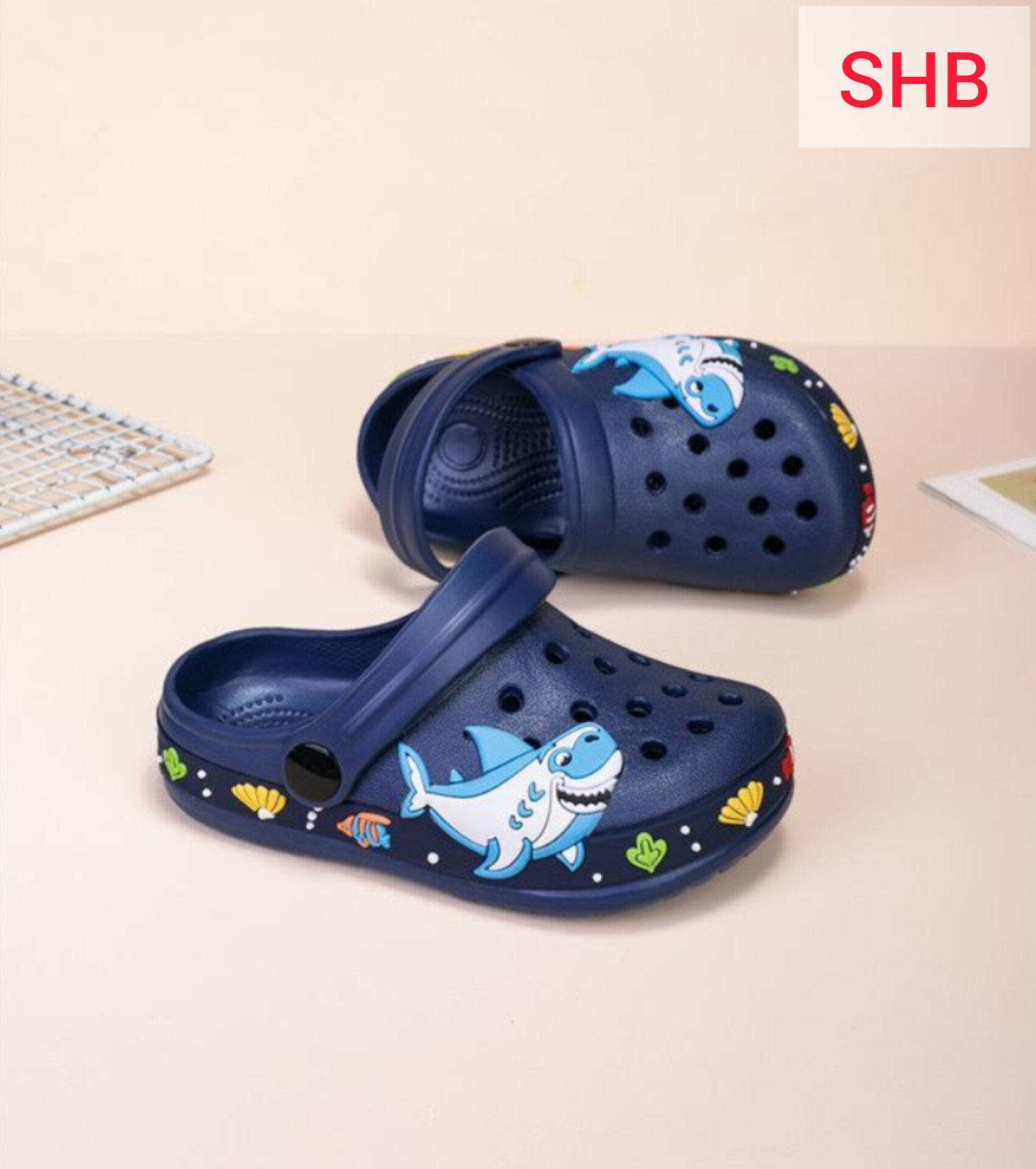 Crocs Shark Nevy Blue -SHN -26