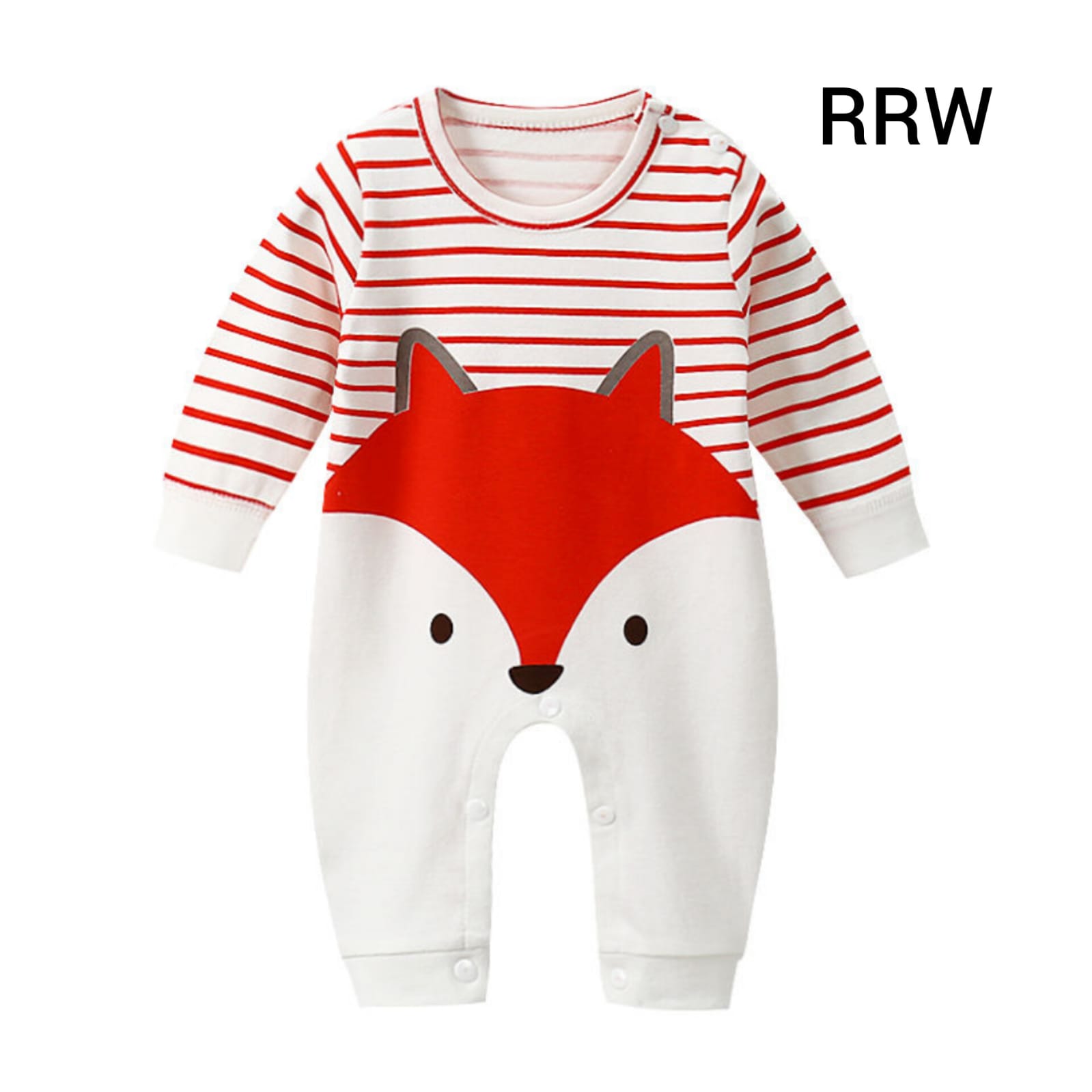 Cotton Romper Red+White -RRW -90