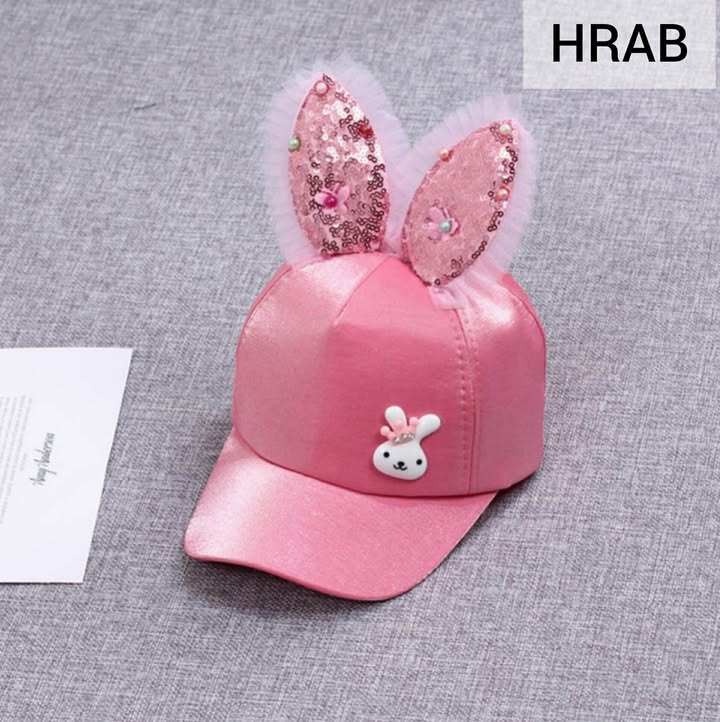 Sweet Pinl Rabbit Sun Protective Summer Hats -HRAB