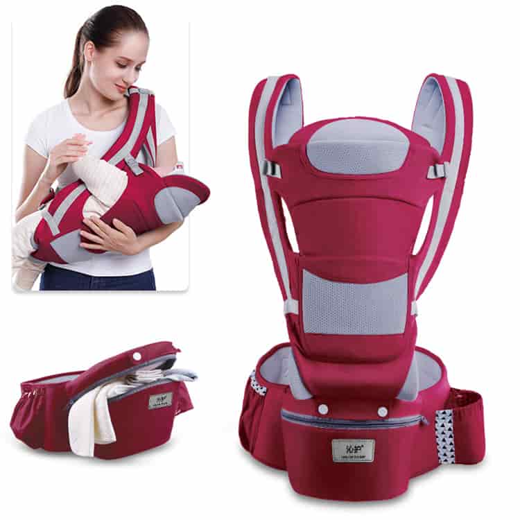 Multi Function Baby Carrier Red Maroon 40kg