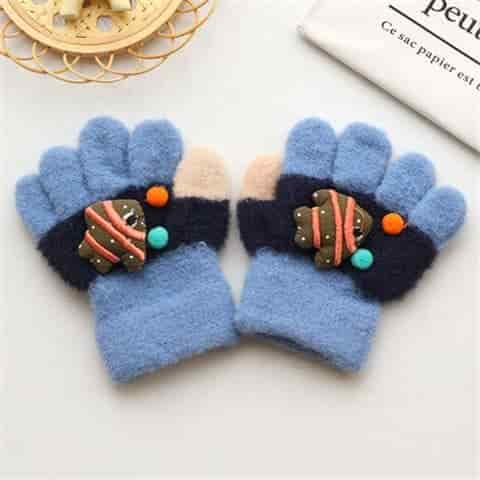 Fish Hand Gloves Blue