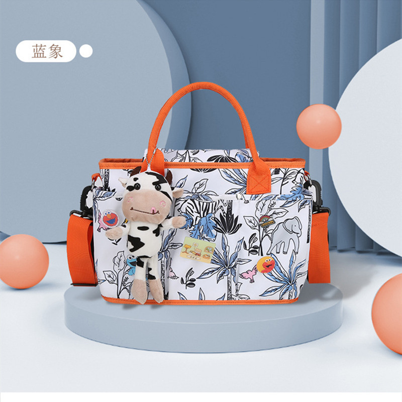 Print Mommy Side Diaper Bag Orange