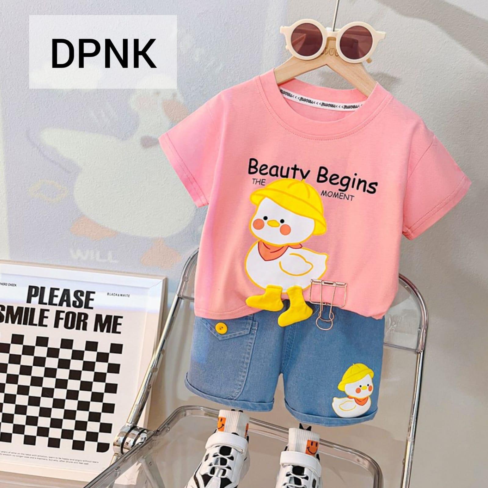 Girl Dress Duck Pink -DPNK -80