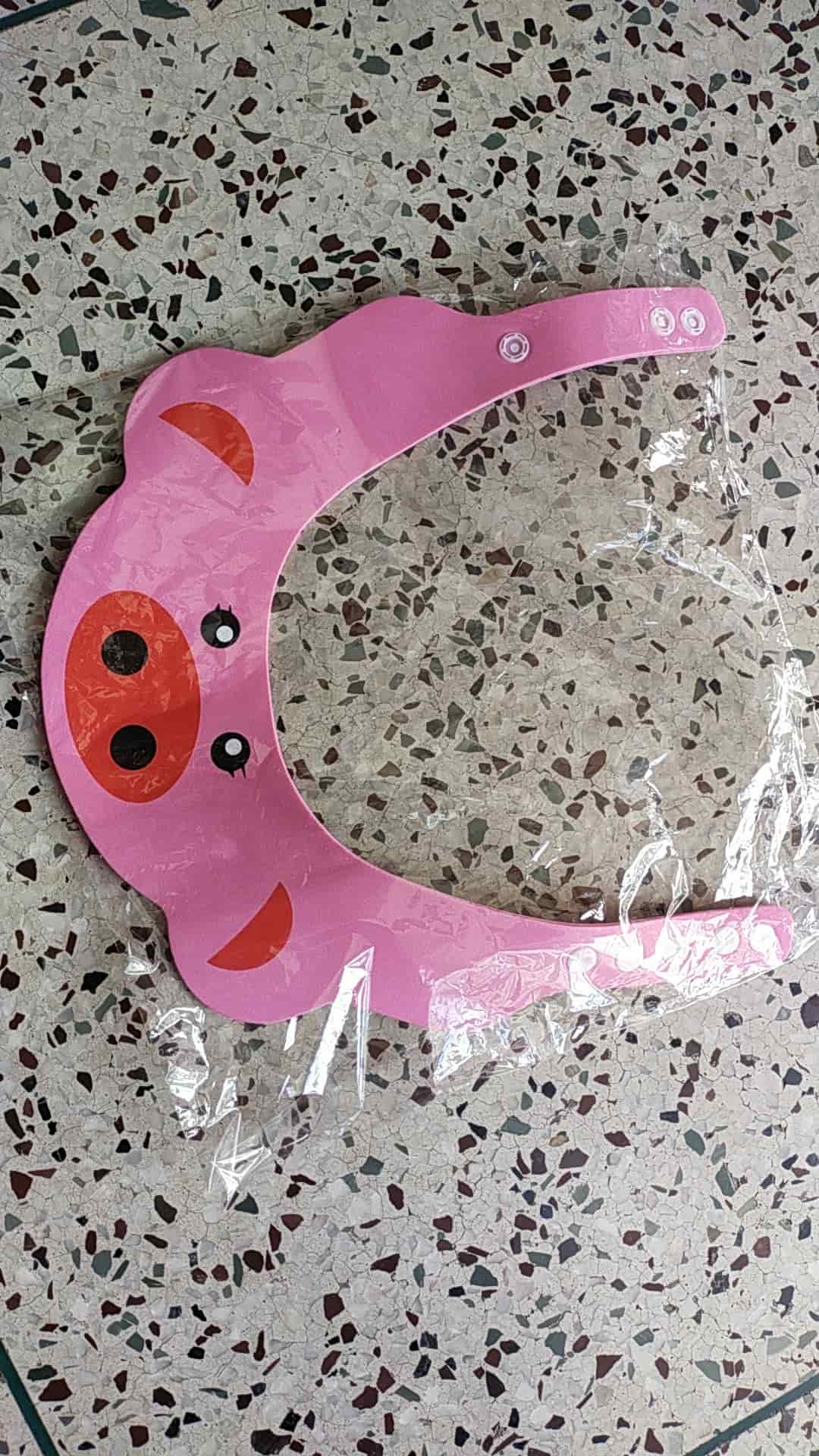 Pink shower cap