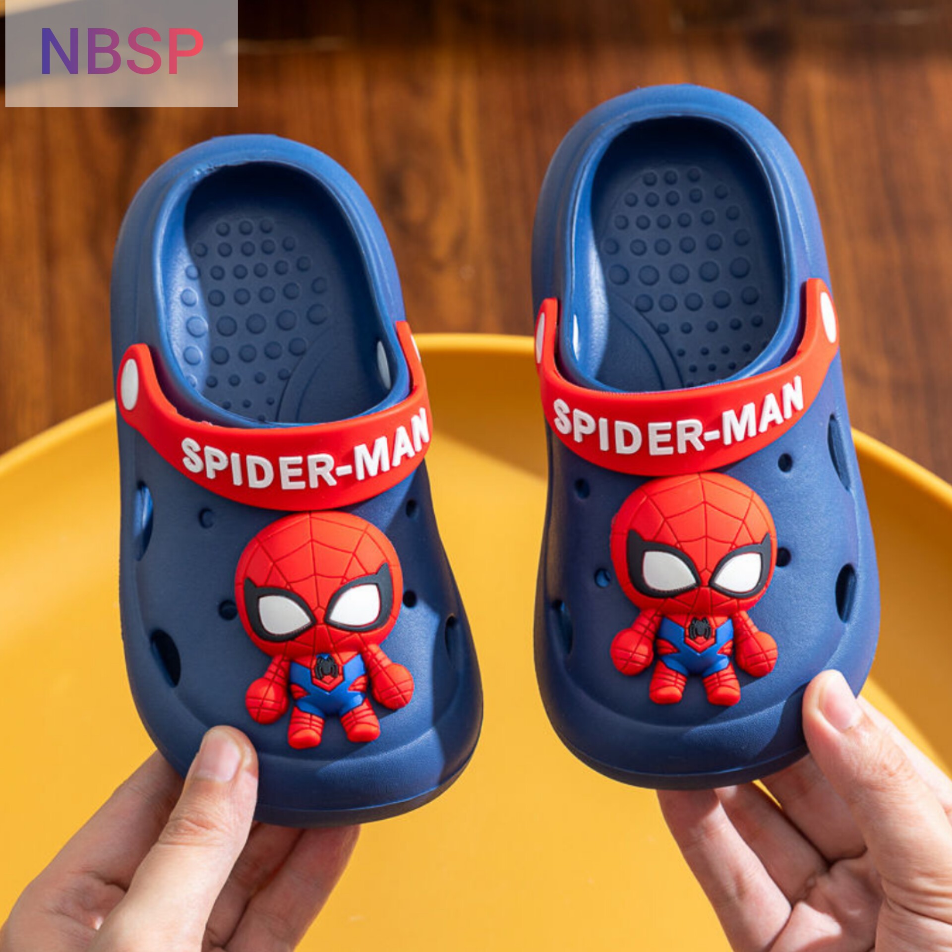 Navy Blue Spider Man 3D Crocs -NBSP -140