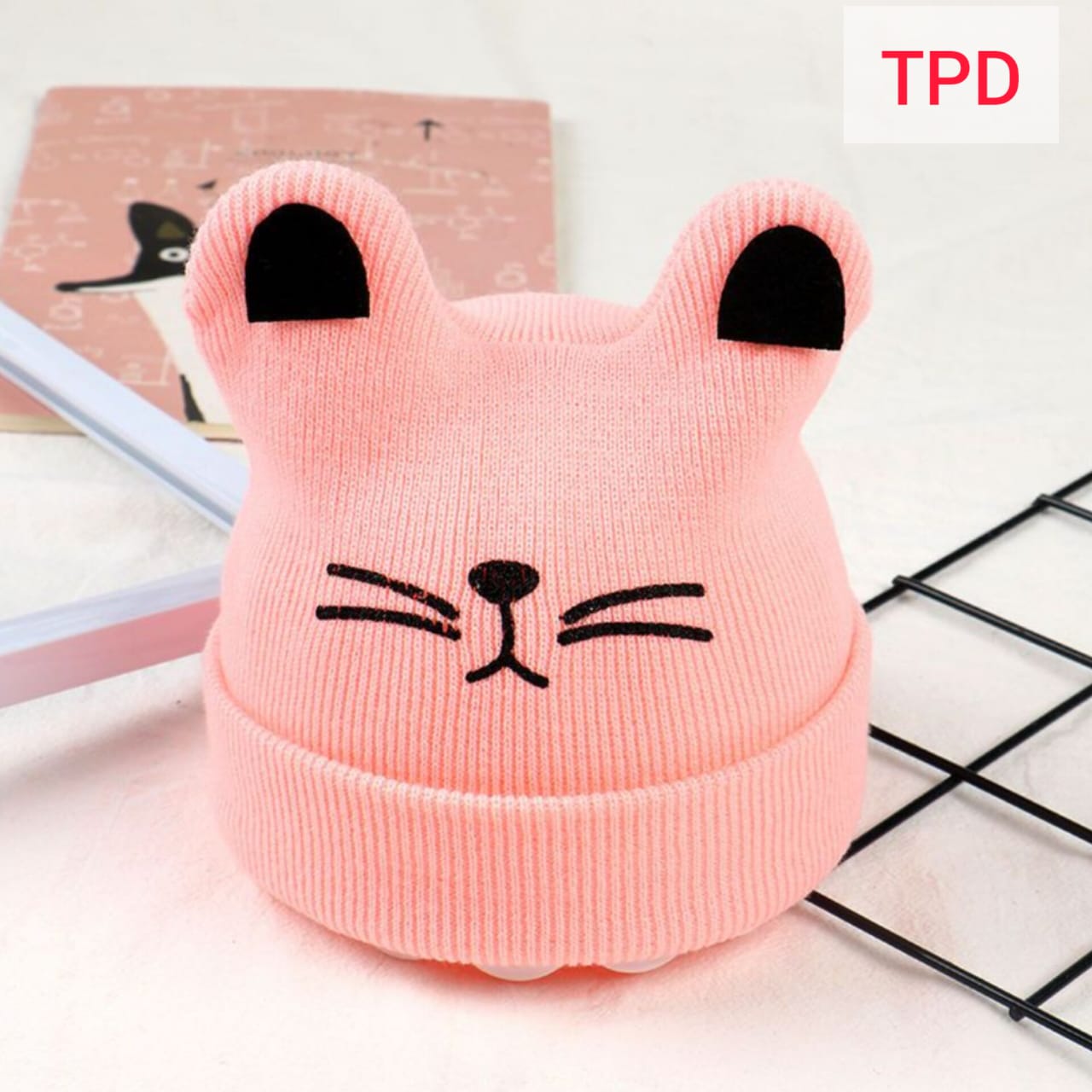 Bear Face Pink Hats  -TPD