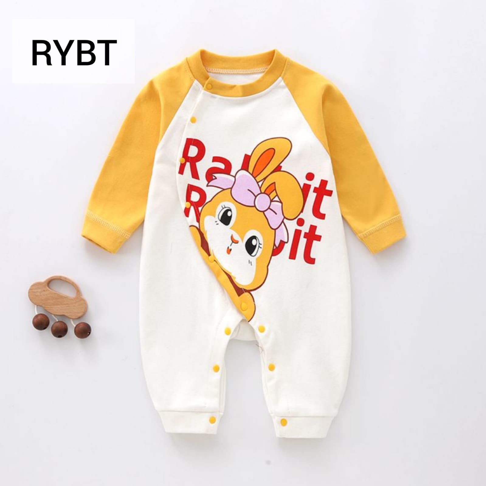 Cotton Romper Yellow Rabitte -RYBT -59